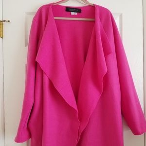 Indie Designer Raw Cut Fleece Jacket